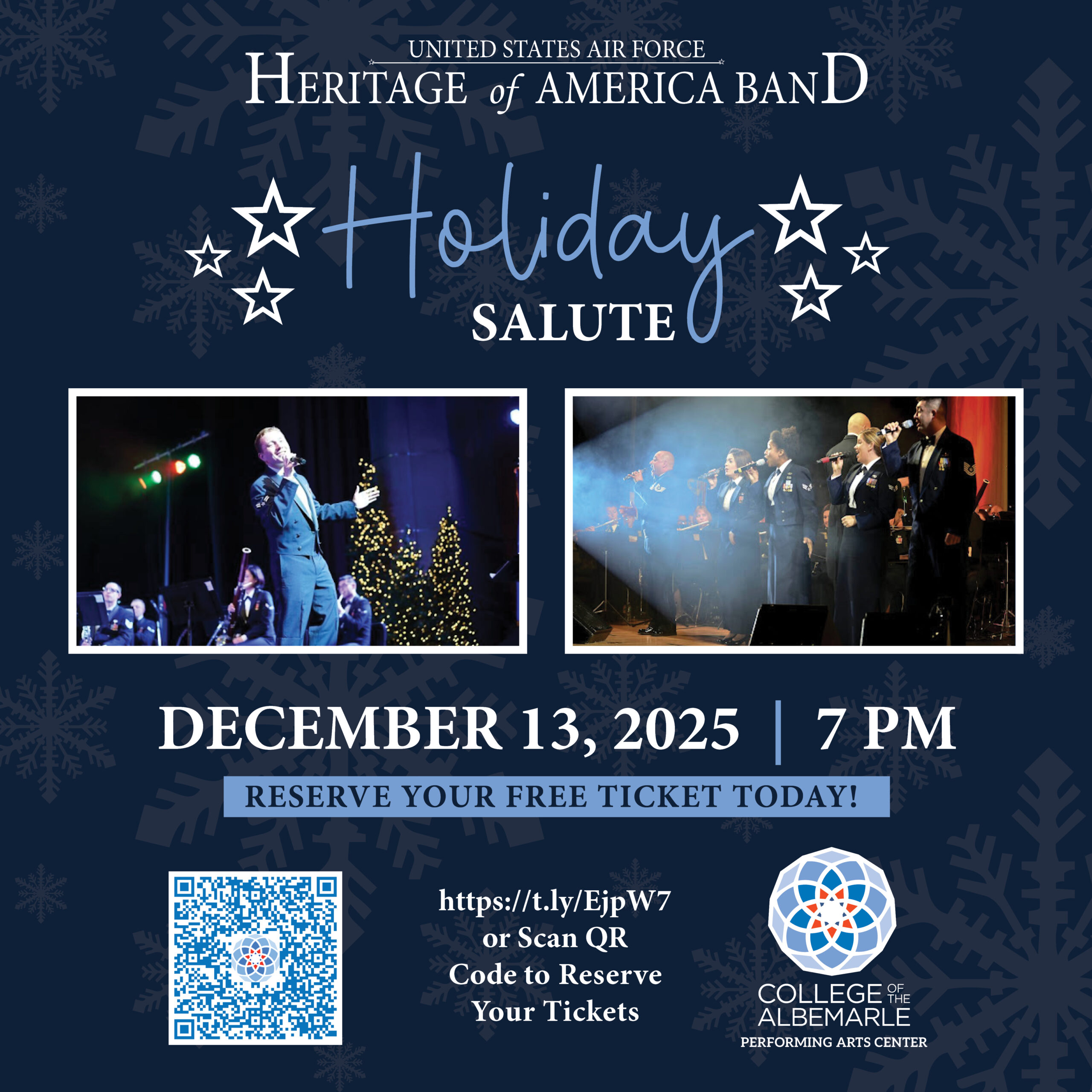 United States Air Force Heritage of America Band Holiday Salute on December 13, 2025.