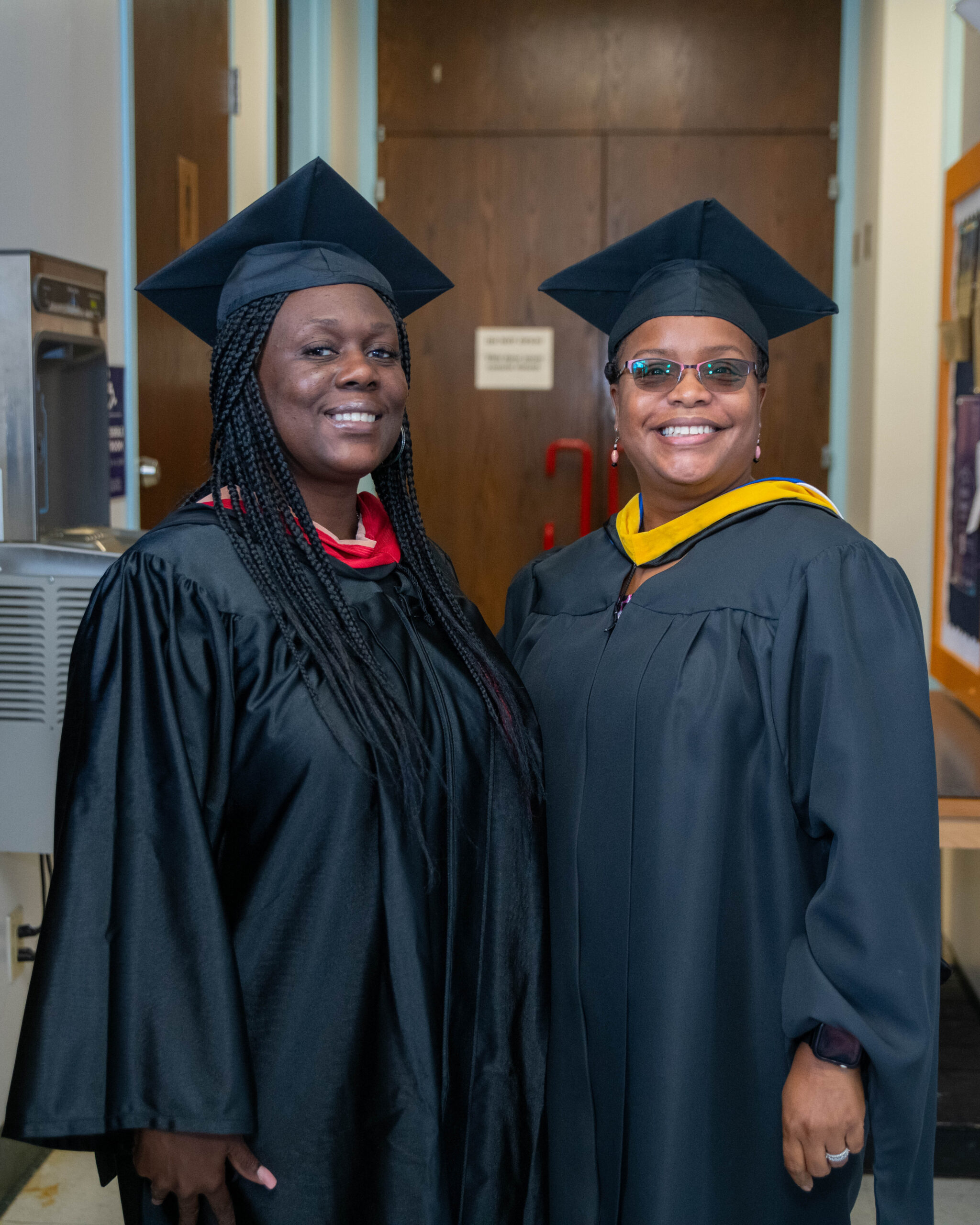 COA Information Technology instructors Thomyka Holloman, left, and Sharon Brown were recognized during the NCCIA Conference this spring for earning industry certifications.