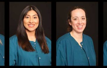 Medical Assisting graduates posing in scrubs